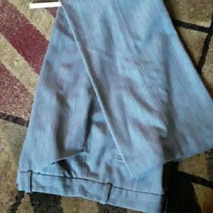 Grey pinstripe trousers